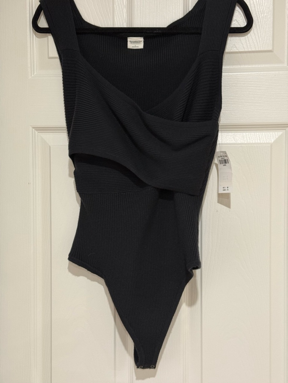 Abercrombie & Fitch Black Sweater Sleeveless Bodysuit with tags!